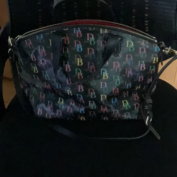 Dooney & Bourke Multicolor Logo Satchel - Picture 2 of 5